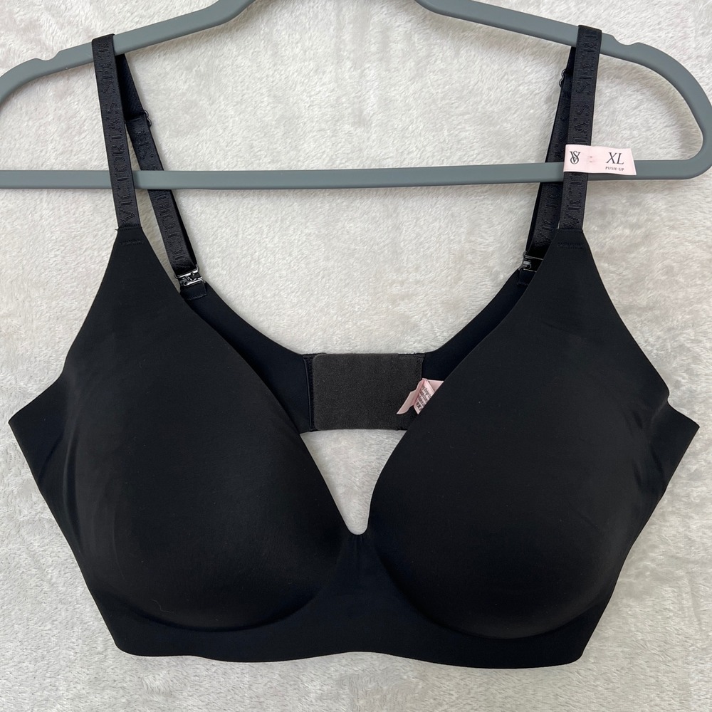 Victorias Secret Black T-Shirt Bra XL Wireless Seamless infinity flex NEW